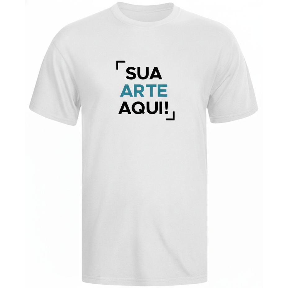 CAMISETA EM COR PERSONALIZADA - BRANCA