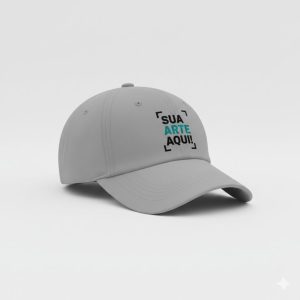 BONÉ CINZA PERSONALIZÁVEL