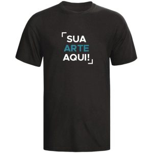 CAMISETA EM COR PERSONALIZADA - PRETA